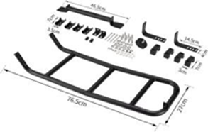 SAN HIMA Side Ladder For 4x4 Offroad Roof Rack Platform Accessories