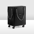 San Hima Rolling Tote Bag Wheeled Travel Tote Durable Shopping Cart 100L