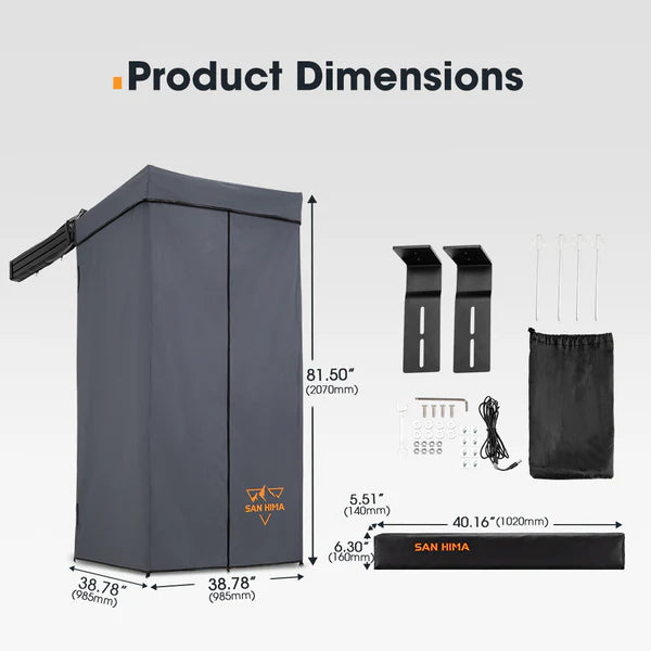 San Hima Shower Awning Instant Ensuite Tent Fold-Out Camping & Shower Tent Base