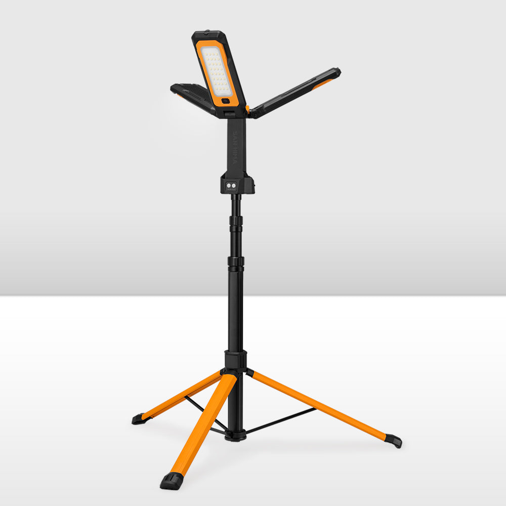 San Hima Telescopic Light Portable Lithium LED Tripod Lamp Camping Rechargeable